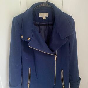 Michael Kors dark blue peacoat, size XS